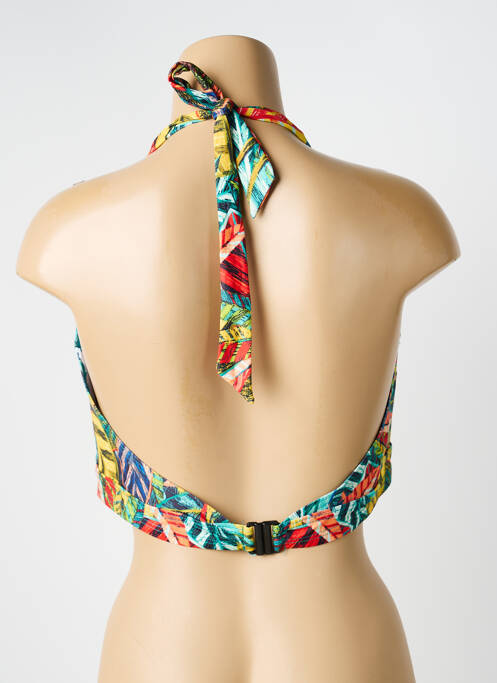 Haut de maillot de bain stretch haut soutien-gorge moulé vert LAGON BLEU femme