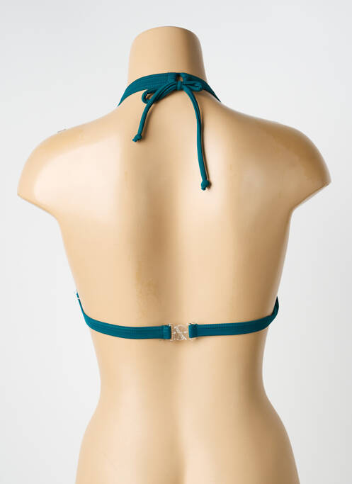 Haut de maillot de bain stretch haut triangles vert LAGON BLEU femme