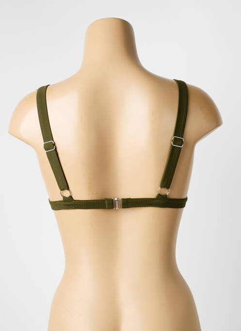 Haut de maillot de bain stretch haut soutien-gorge emboitant vert VERY ZEN femme