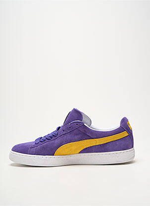 Baskets nubuck bout rond violet PUMA homme