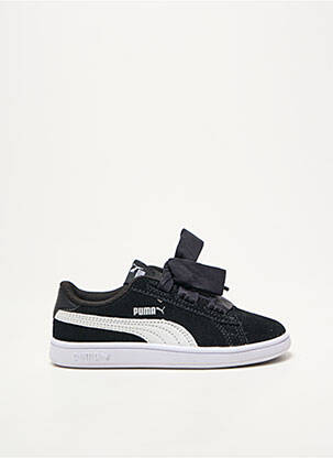 Baskets fermeture lacets bout rond noir PUMA fille