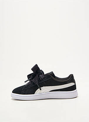 Baskets fermeture lacets bout rond noir PUMA fille