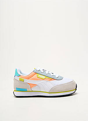 Baskets bout rond bout rond blanc PUMA enfant