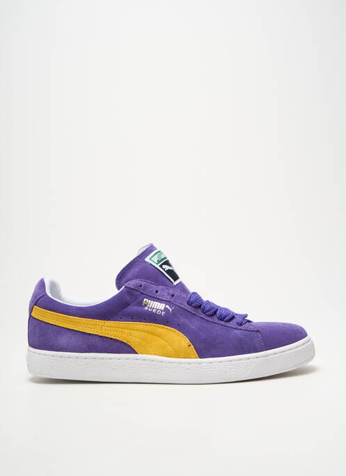 Baskets nubuck bout rond violet PUMA homme