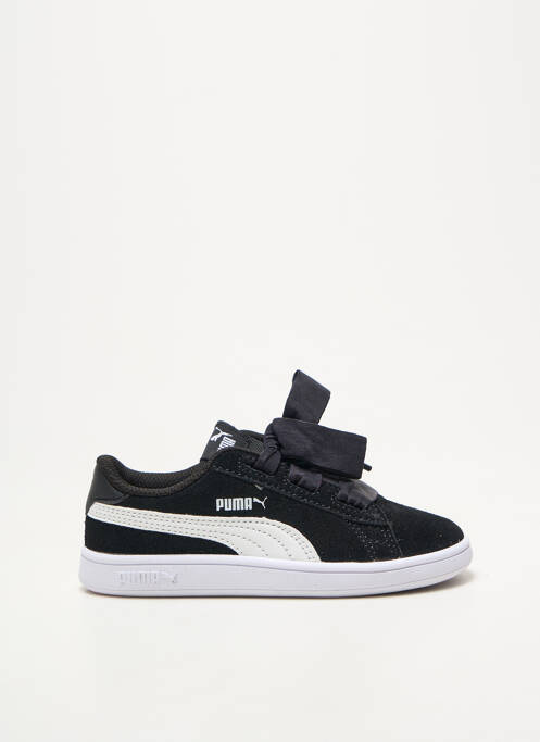 Baskets fermeture lacets bout rond noir PUMA fille