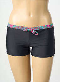 Bas de maillot de bain réversible short noir LAGON BLEU femme