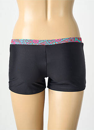 Bas de maillot de bain réversible short noir LAGON BLEU femme