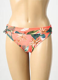 Bas de maillot de bain imprimé fantaisie culotte orange LAGON BLEU femme