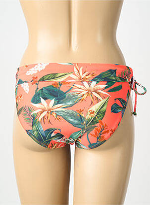 Bas de maillot de bain imprimé fantaisie culotte orange LAGON BLEU femme