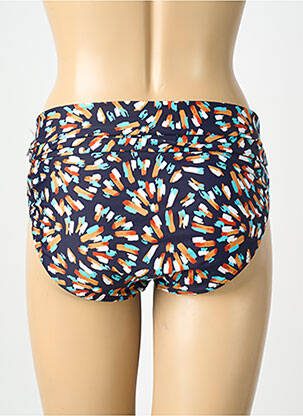 Bas de maillot de bain imprimé fantaisie culotte bleu LAGON BLEU femme