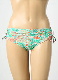 Bas de maillot de bain imprimé fantaisie culotte vert LAGON BLEU femme