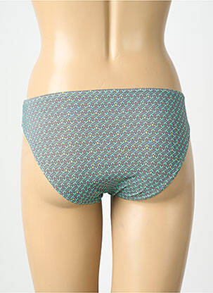 Bas de maillot de bain imprimé fantaisie culotte vert LAGON BLEU femme