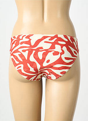 Bas de maillot de bain imprimé fantaisie culotte rouge LAGON BLEU femme
