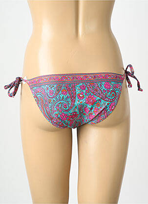 Bas de maillot de bain imprimé fantaisie bikini rose LAGON BLEU femme
