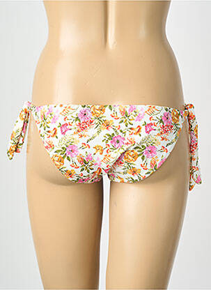 Bas de maillot de bain imprimé fleurs bikini blanc SWEET SECRET femme