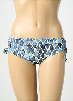 Bas de maillot de bain imprimé fantaisie culotte bleu LAGON BLEU femme