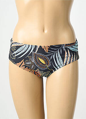 Bas de maillot de bain imprimé fantaisie culotte bleu LAGON BLEU femme