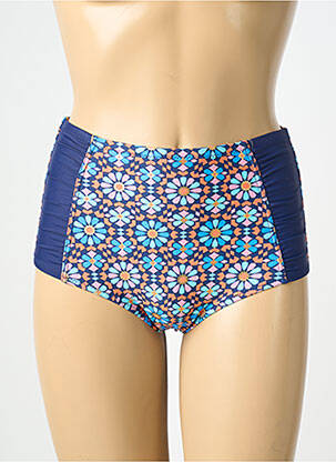 Bas de maillot de bain imprimé fantaisie culotte bleu RAE femme