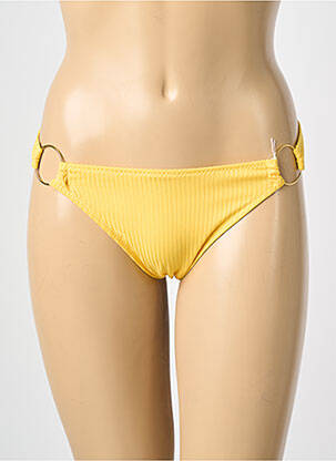 Bas de maillot de bain stretch culotte jaune HIBIKINI femme