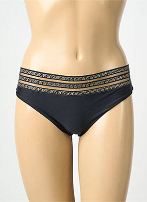 Bas de maillot de bain stretch culotte noir POWER FLOWER femme