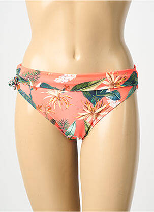 Bas de maillot de bain imprimé fantaisie culotte orange LAGON BLEU femme