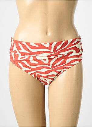 Bas de maillot de bain imprimé fantaisie culotte orange LAGON BLEU femme