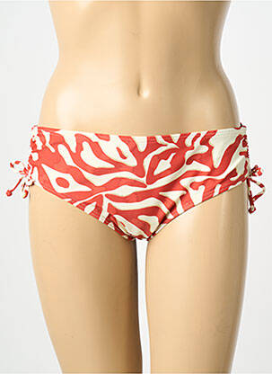 Bas de maillot de bain imprimé fantaisie culotte orange LAGON BLEU femme