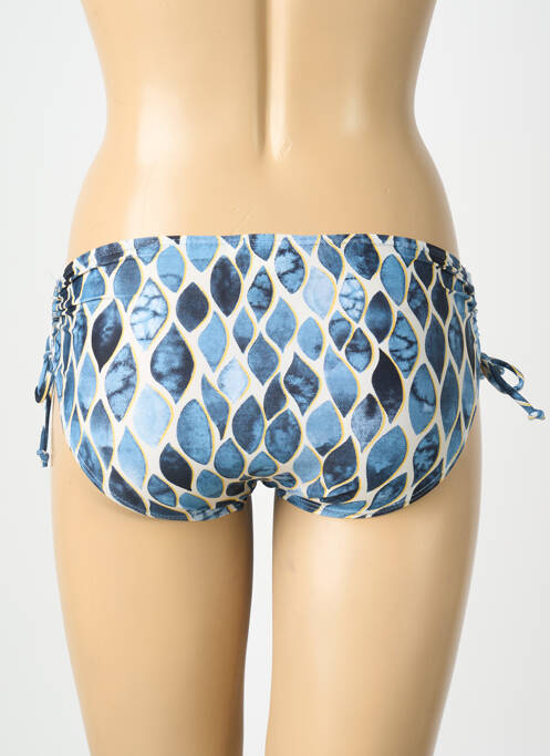 Bas de maillot de bain imprimé fantaisie culotte bleu LAGON BLEU femme