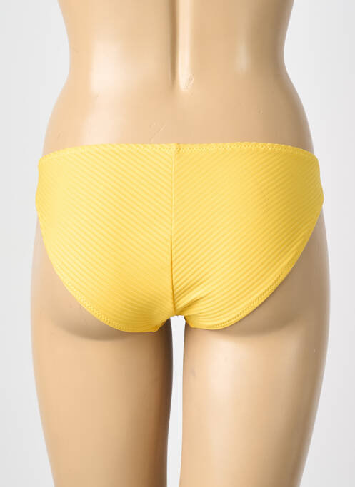 Bas de maillot de bain stretch culotte jaune HIBIKINI femme