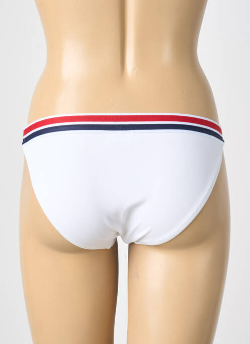 Bas de maillot de bain stretch culotte blanc LAGON BLEU femme