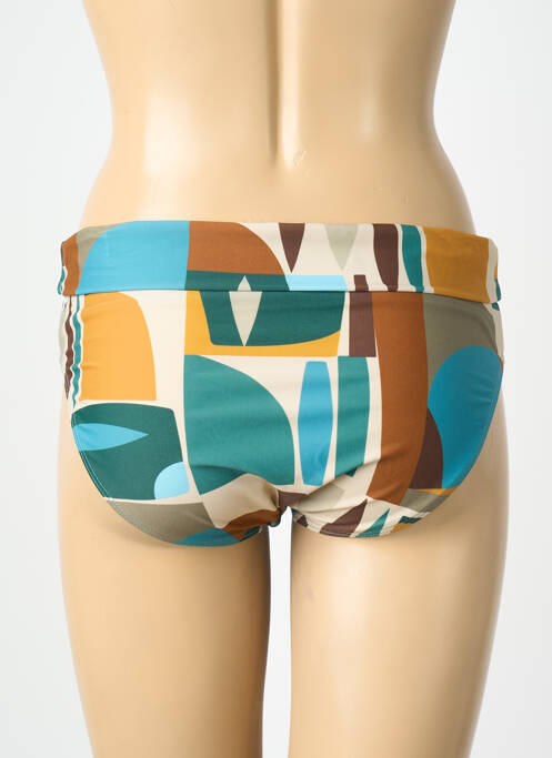 Bas de maillot de bain imprimé fantaisie culotte bleu LAGON BLEU femme