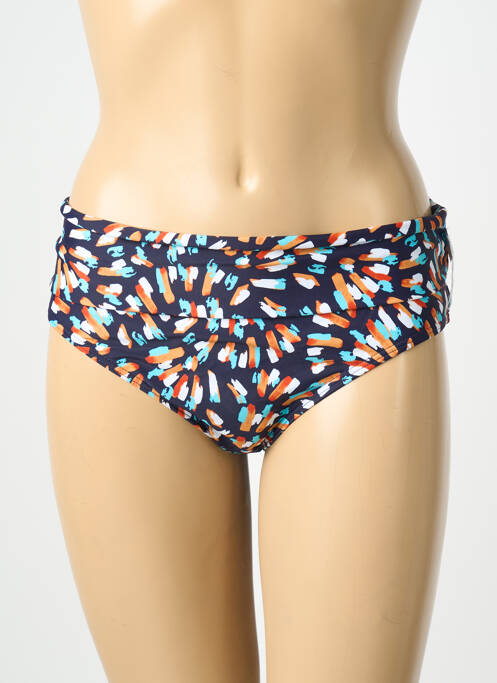 Bas de maillot de bain imprimé fantaisie culotte bleu LAGON BLEU femme