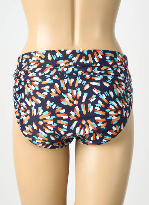 Bas de maillot de bain imprimé fantaisie culotte bleu LAGON BLEU femme