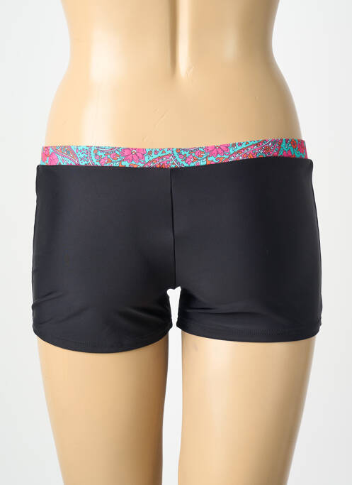 Bas de maillot de bain réversible short noir LAGON BLEU femme