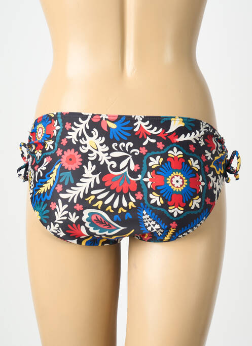 Bas de maillot de bain imprimé fantaisie culotte noir LAGON BLEU femme