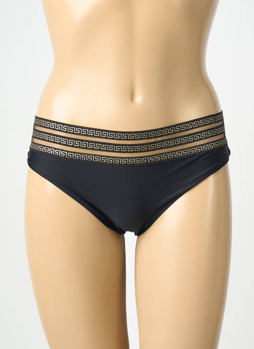 Bas de maillot de bain stretch culotte noir POWER FLOWER femme