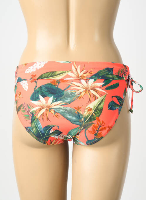 Bas de maillot de bain imprimé fantaisie culotte orange LAGON BLEU femme
