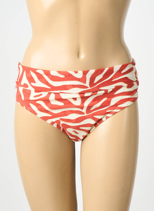 Bas de maillot de bain imprimé fantaisie culotte orange LAGON BLEU femme