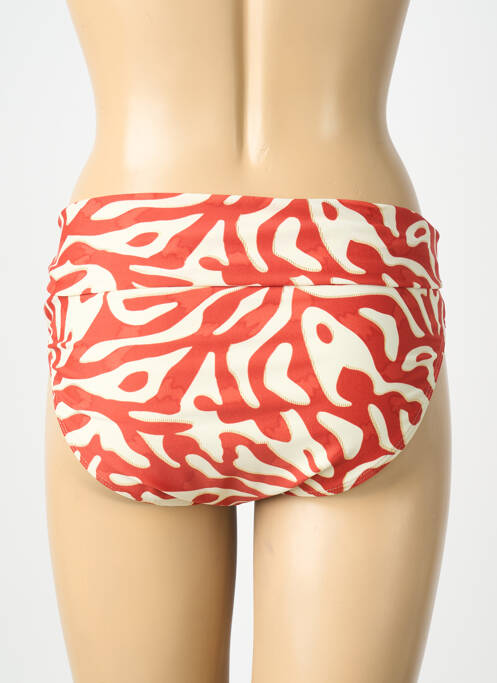 Bas de maillot de bain imprimé fantaisie culotte orange LAGON BLEU femme