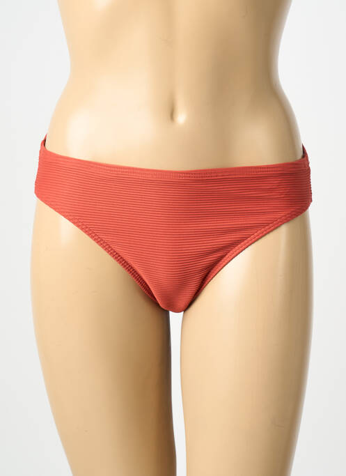 Bas de maillot de bain stretch culotte orange LAGON BLEU femme