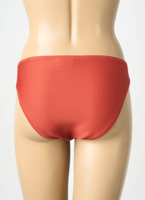 Bas de maillot de bain stretch culotte orange LAGON BLEU femme