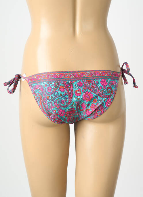 Bas de maillot de bain imprimé fantaisie bikini rose LAGON BLEU femme