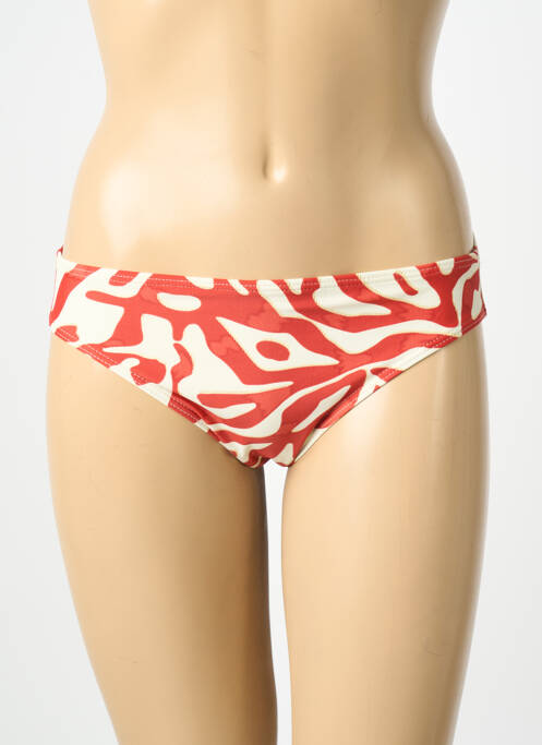 Bas de maillot de bain imprimé fantaisie culotte rouge LAGON BLEU femme
