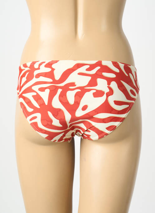 Bas de maillot de bain imprimé fantaisie culotte rouge LAGON BLEU femme