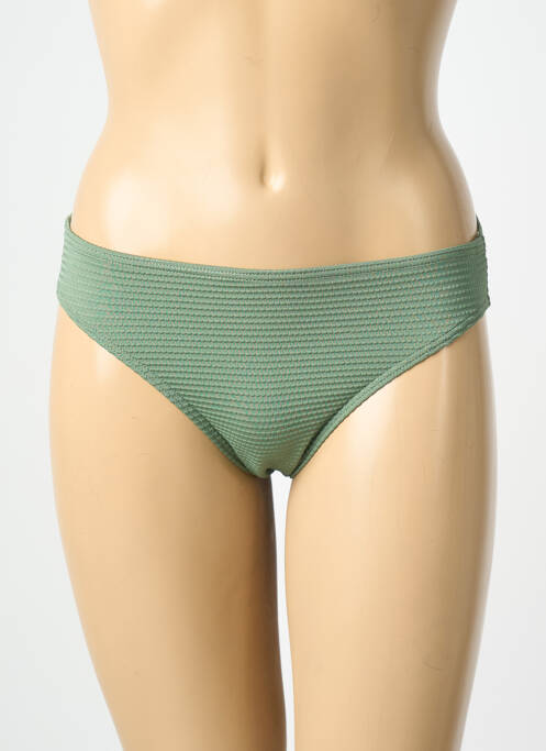 Bas de maillot de bain stretch culotte vert LAGON BLEU femme