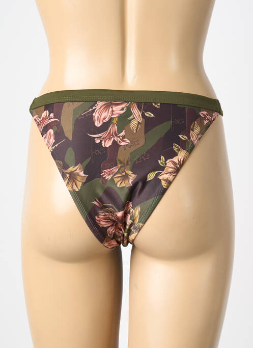 Bas de maillot de bain imprimé fantaisie culotte vert VERY ZEN femme