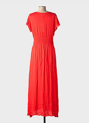 Robe longue manches courtes manches courtes rouge CREAM femme