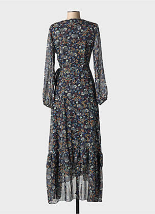 Robe longue manches longues manches longues bleu MOLLY BRACKEN femme