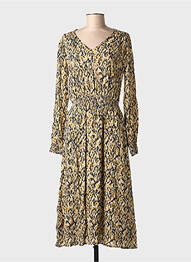 Robe longue manches longues manches longues noir C'EST BEAU LA VIE femme