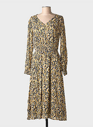 Robe longue manches longues manches longues noir C'EST BEAU LA VIE femme